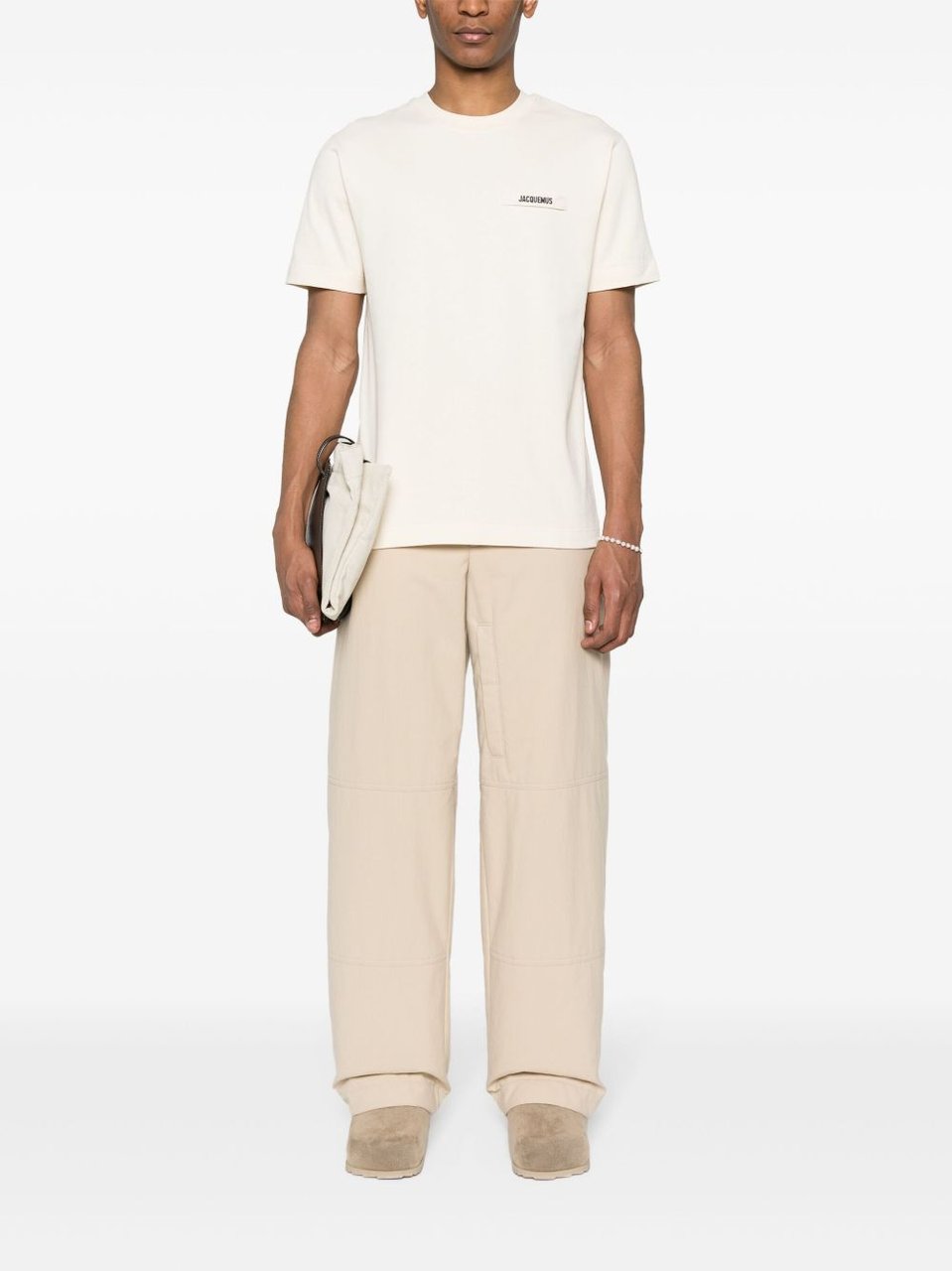 Jacquemus T-Shirts And Polos Beige Wit