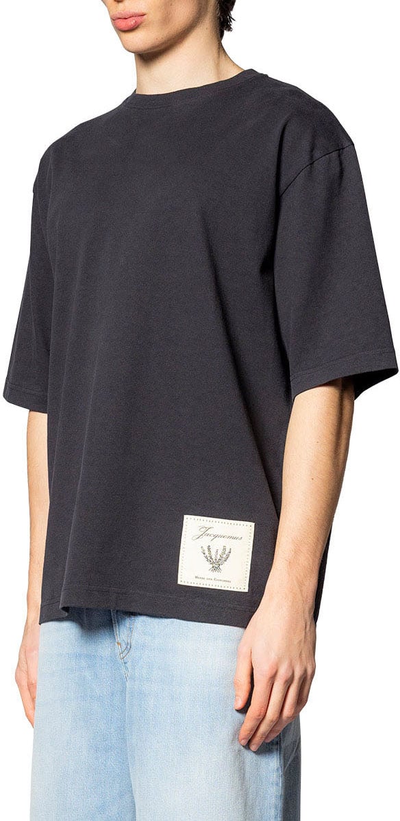 Jacquemus LE TSHIRT TORNEO MC ROSEMARY LABEL DARK NAVY Divers