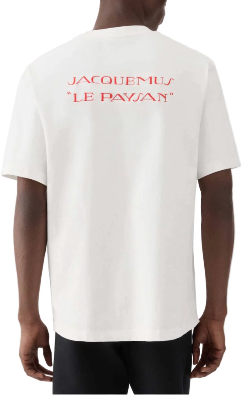 Jacquemus LE TSHIRT DE COLLECTION LE PAYSON PRINT LIGHT BEI Wit