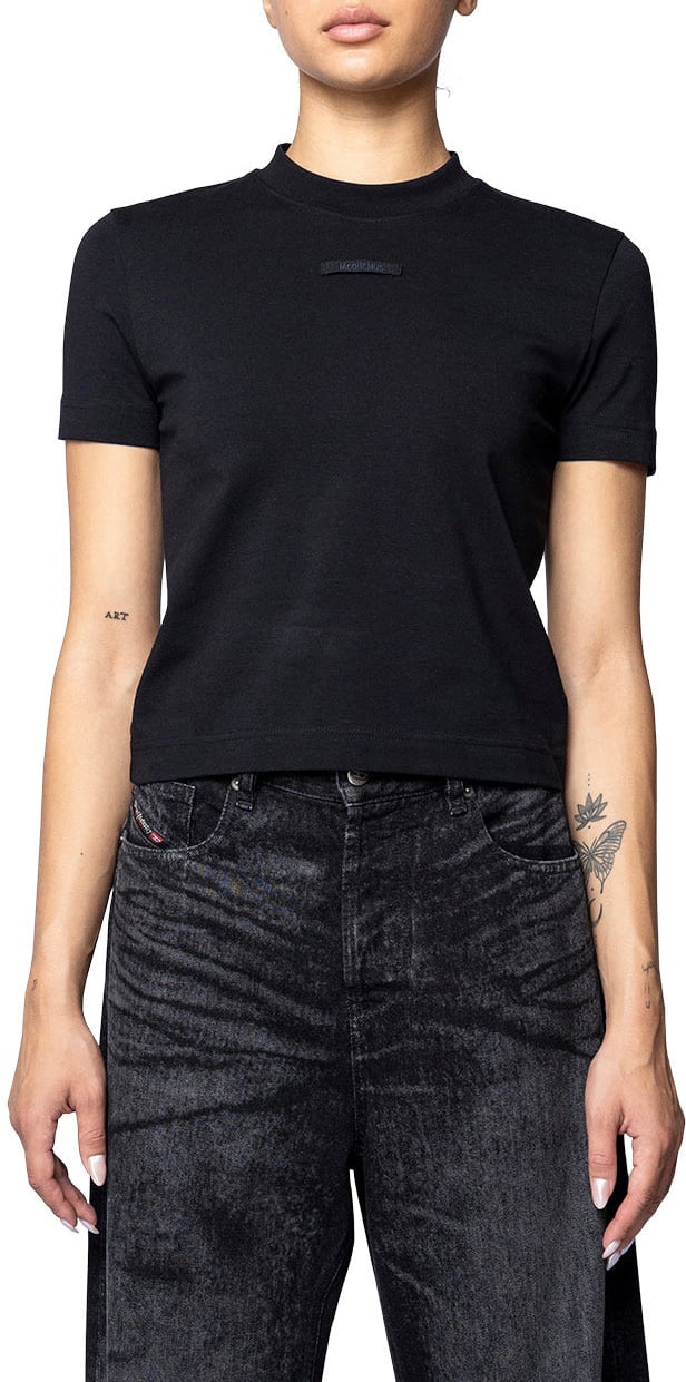 Jacquemus LE TSHIRT GROS GRAIN BLACK Zwart