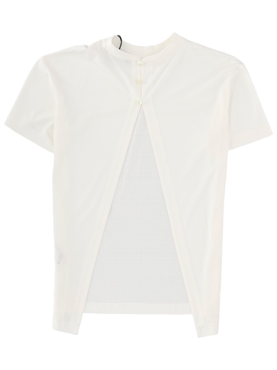 Jacquemus Ventadou Open-Back Lightweight Paper-Blend Top Wit
