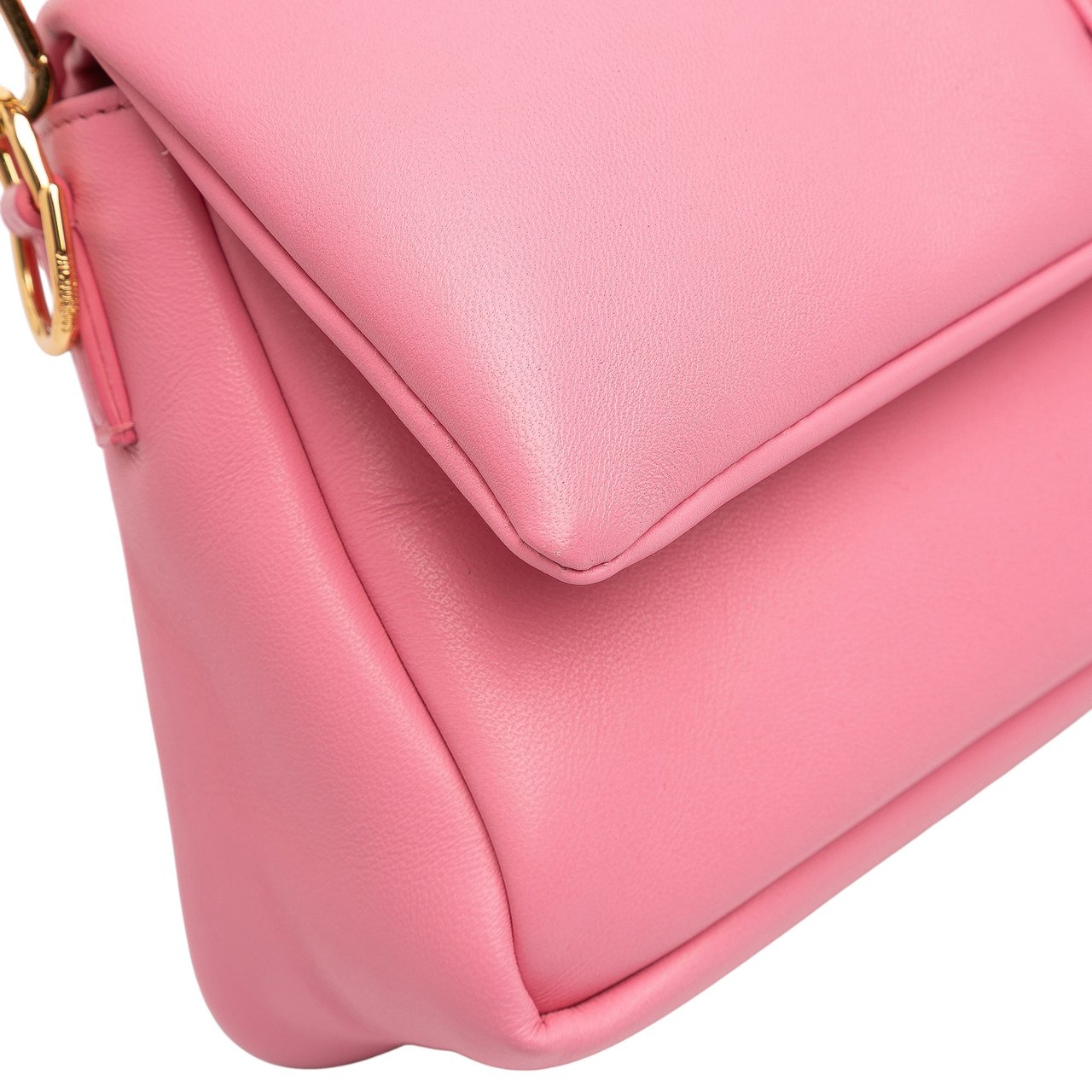 Jacquemus Padded Lambskin Le Bambimou Satchel Roze