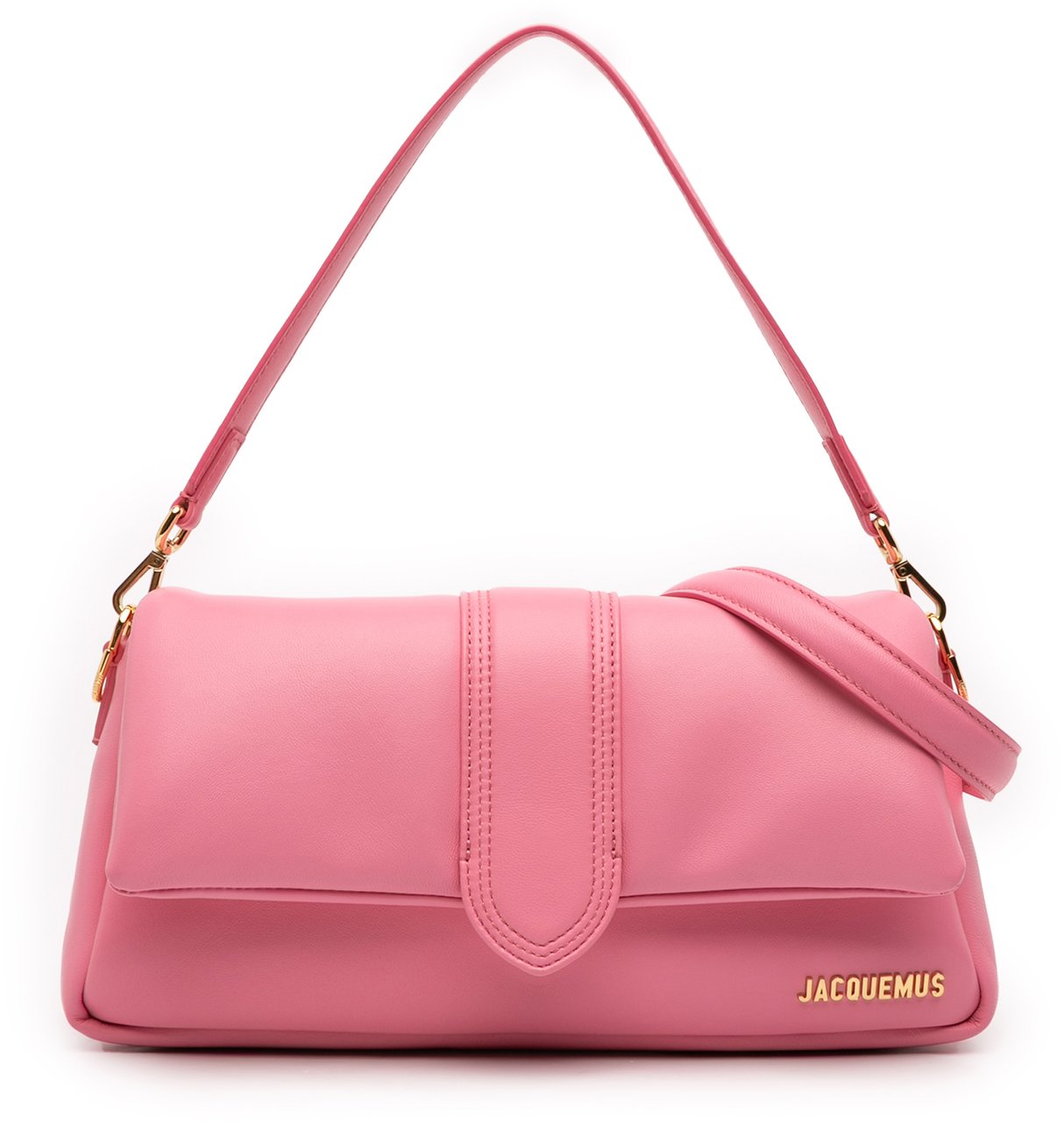 Jacquemus Padded Lambskin Le Bambimou Satchel Roze