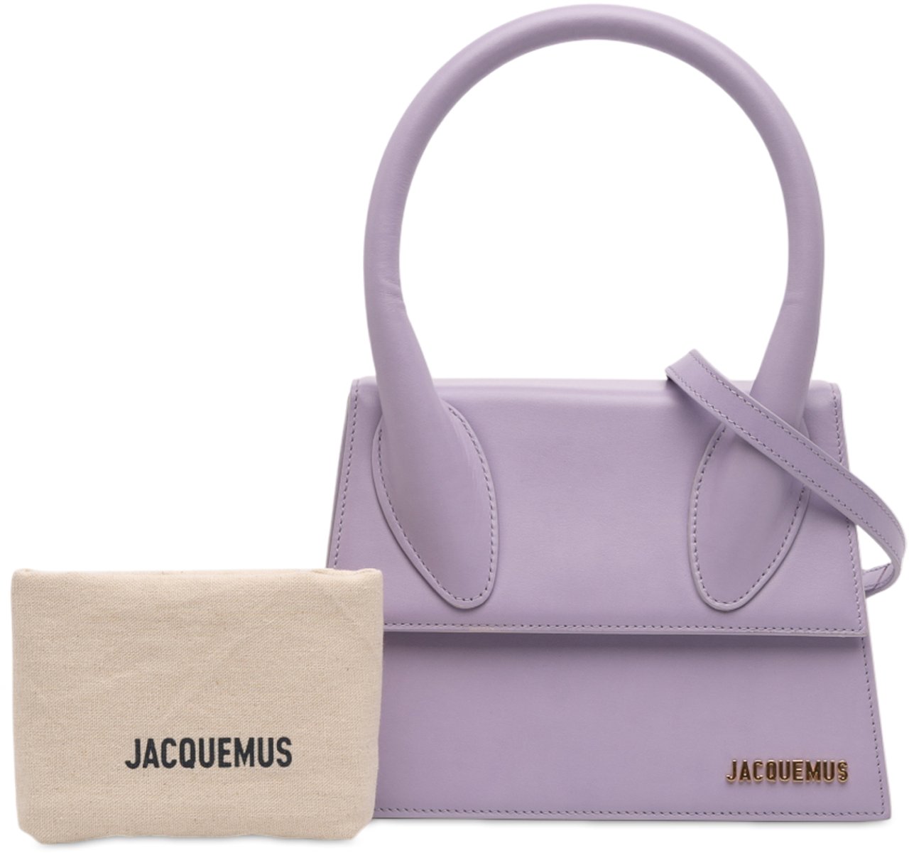Jacquemus Smooth Calfskin Le Grand Chiquito Paars