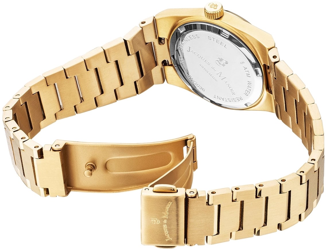 Jacques du Manoir Horizon - Horloge - Groen Goud