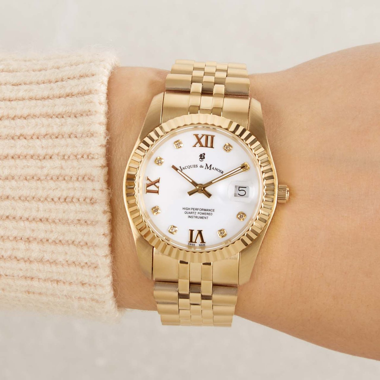 Jacques du Manoir Inspiration Roman Horloge Goud