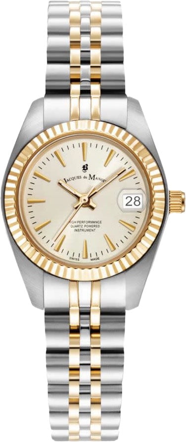 Jacques du Manoir Jacques de Manoir Horloge JWL02102 Staal Bi-color Inspiration Classic 26mm Goud