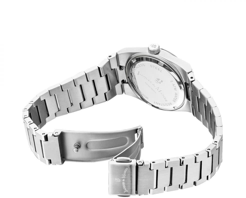 Jacques du Manoir Jacques du Manoir Horloge JWL03603 Horizon Staal Quartz Swiss Made met Groene Wijzerplaat 31mm Donkergroen