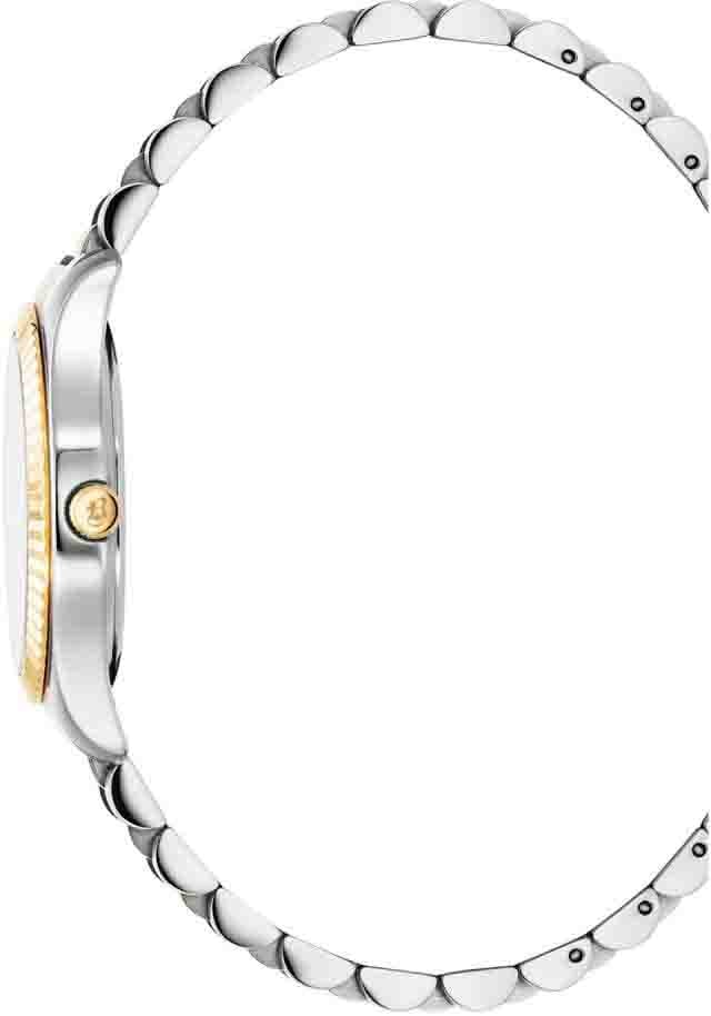 Jacques du Manoir Jacques du Manoir Horloge JWL03905 Insperation Prime Staal Bi-color Quartz Siss Made 50m Waterdicht 31mm Zilver