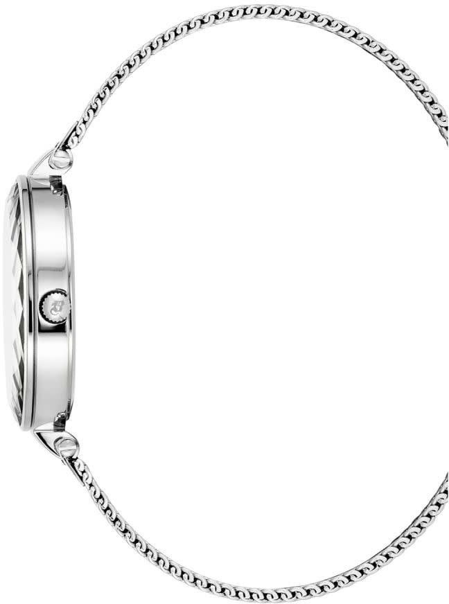 Jacques du Manoir Jacques Du Manoir Horloge JWL04301 Selena Staal Quartz Swiss made met Mesh Horlogeband Zilver