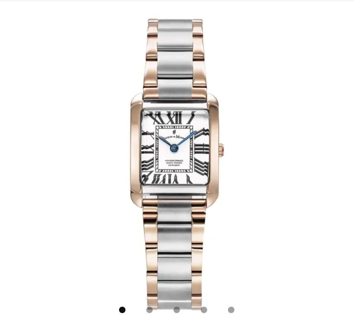 Jacques du Manoir Jacques Du Manoir Horloge JWL04404 Emily Staal Bi-color Roséplate Quartz Swiss Made Vierkant Divers