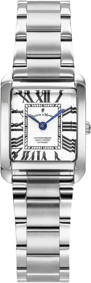 Jacques du Manoir Jacques Du Manoir Horloge JWL04401 Emily Staal Quartz Swiss made Vierkant Zilver