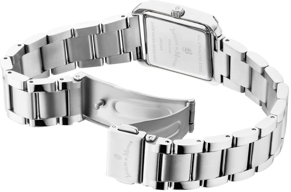 Jacques du Manoir Jacques Du Manoir Horloge JWL04401 Emily Staal Quartz Swiss made Vierkant Zilver