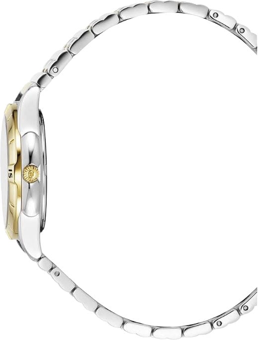 Jacques du Manoir Jacques du Manoir Horloge JWL05903 Staal Bi Color Quartz Leonie Parelmoer Wijzerplaat 29mm Zilver