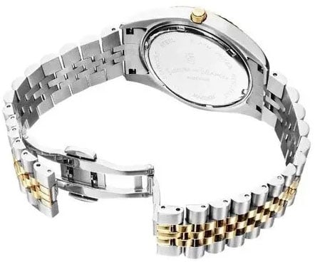 Jacques du Manoir Jacques du Manoir Horloge JWN02301 Inspiration Staal Bi-color met Groene Wijzerplaat 34mm Goud