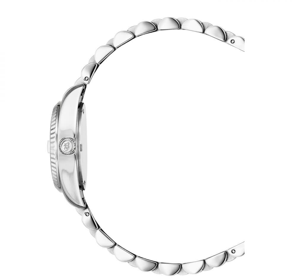 Jacques du Manoir Jacques du Manoir Horloge NRO.06 Inspiration Staal met Zwarte Wijzerplaat en Zirkonia 28mm Zilver