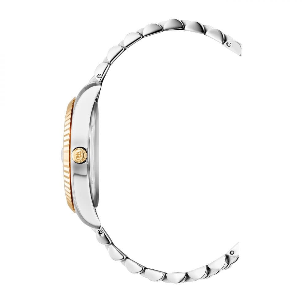 Jacques du Manoir Jacques du Manoir Horloge NRO.07 Staal Bi-color Quartz Swiss Made 36mm Zilver