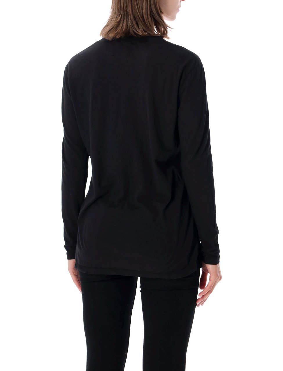 James Perse Clear Jersey Long Sleeve T-Shirt Zwart