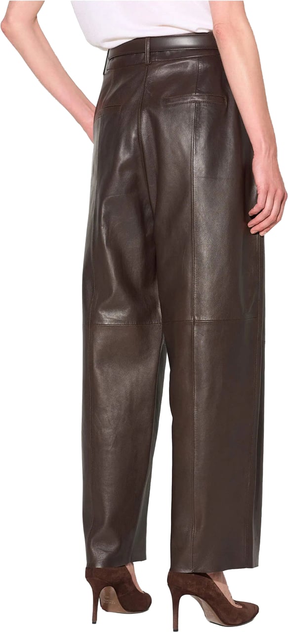 Janice Balti Pantalons Bruin Balti Leer Bruin