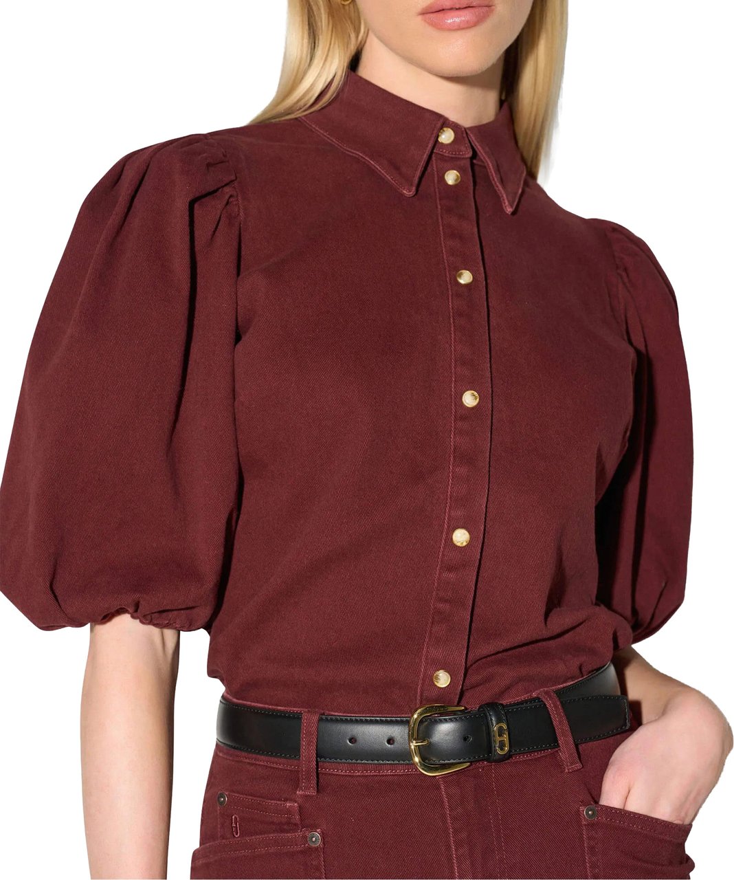Janice Lars Blouses Bordeaux Lars Rood