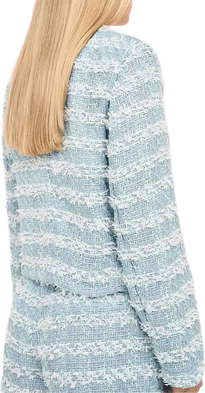 Janice Janice Blazer Blazers Blauw Laurent Tweed Blauw