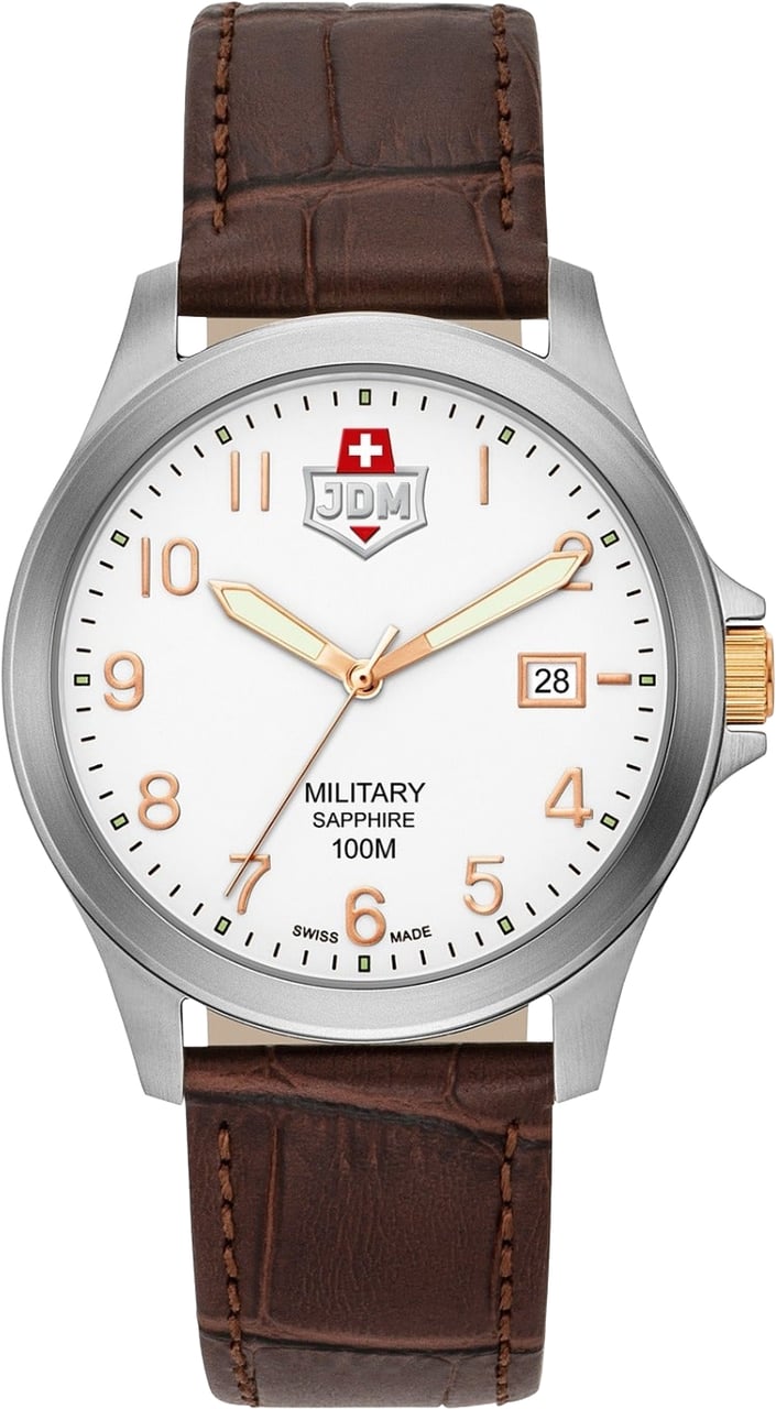 JDM Military Alpha I - Horloge - Wit Divers