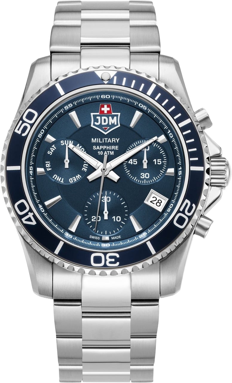 JDM Military Sierra - Horloge - Blauw Divers