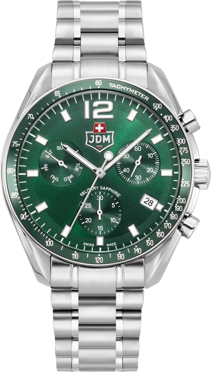 JDM Military Swiss Precision - Horloge - Groen Divers