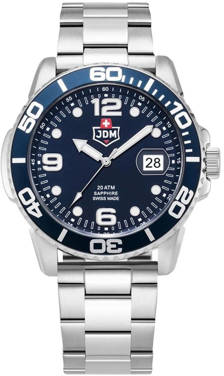 JDM Military Mike Plus - Horloge - Blauw Divers