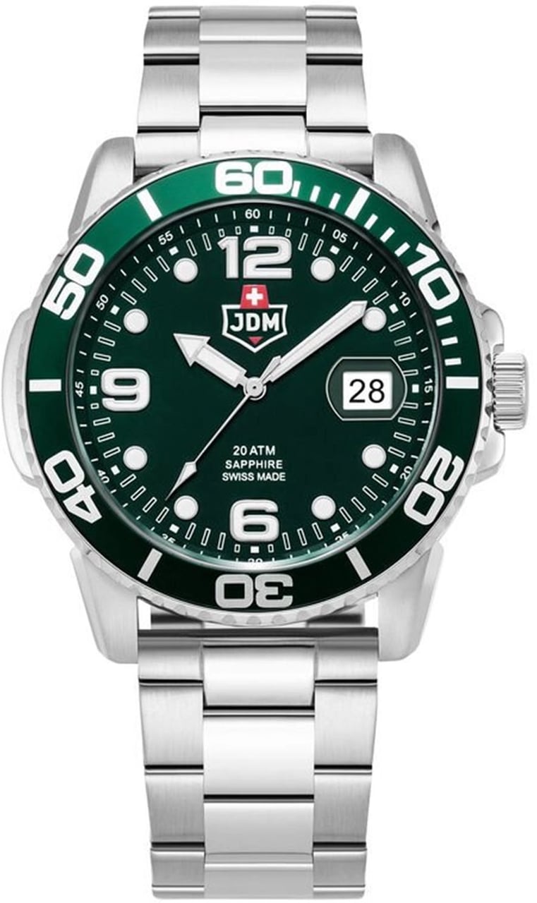 JDM Military Mike Plus - Horloge - Groen Divers