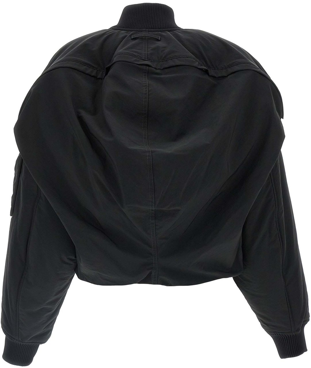 Jean Paul Gaultier Black Polyethylene Bomber Zwart
