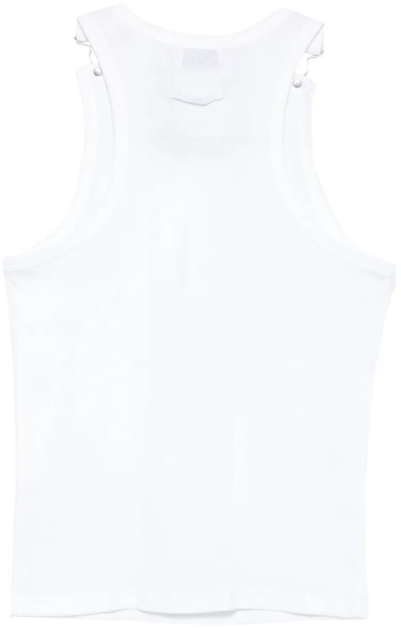 Jean Paul Gaultier Tanktop Embroidered Jean Paul Gaultier White Wit