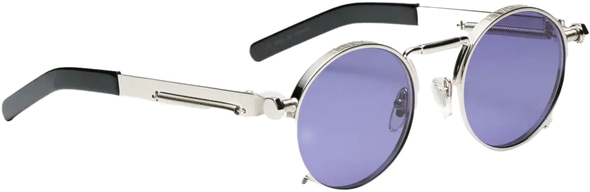 Jean Paul Gaultier Lunettes "ressort" Silver Divers