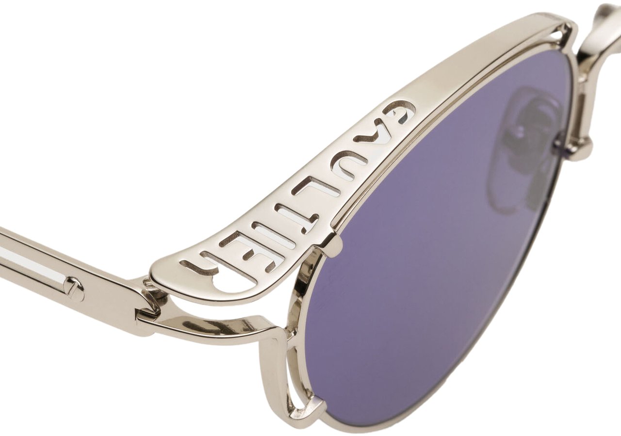 Jean Paul Gaultier Lunettes Ressort Sunglasses Silver Zilver