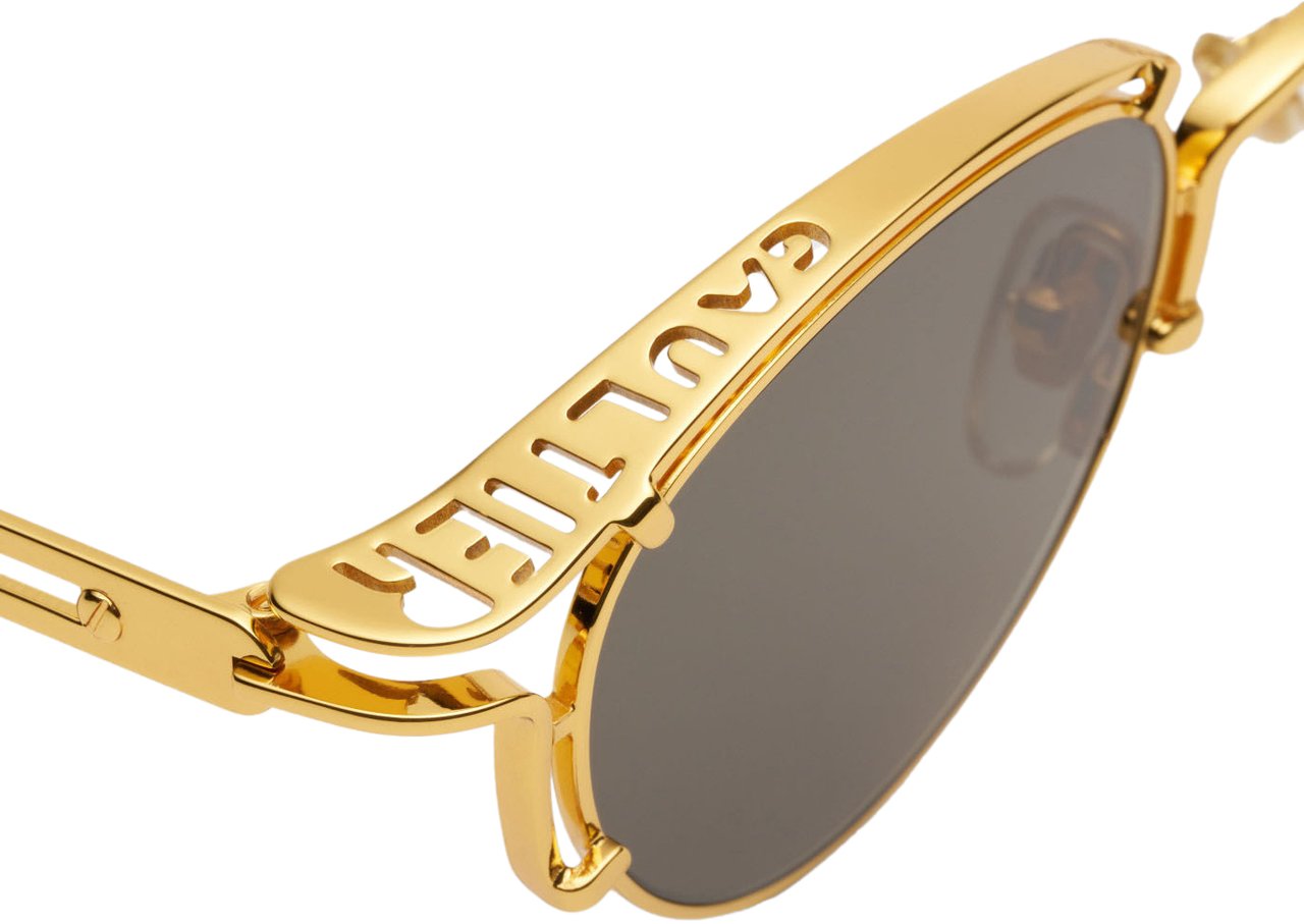 Jean Paul Gaultier Lunettes Ressort Sunglasses Gold Divers
