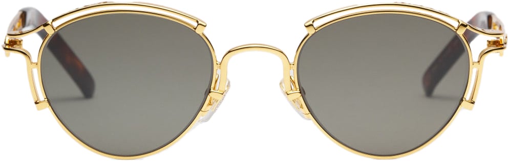 Jean Paul Gaultier Lunettes Ressort Sunglasses Gold Divers