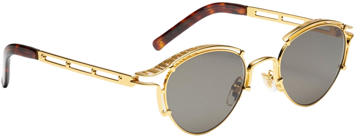 Jean Paul Gaultier Lunettes Ressort Sunglasses Gold Divers