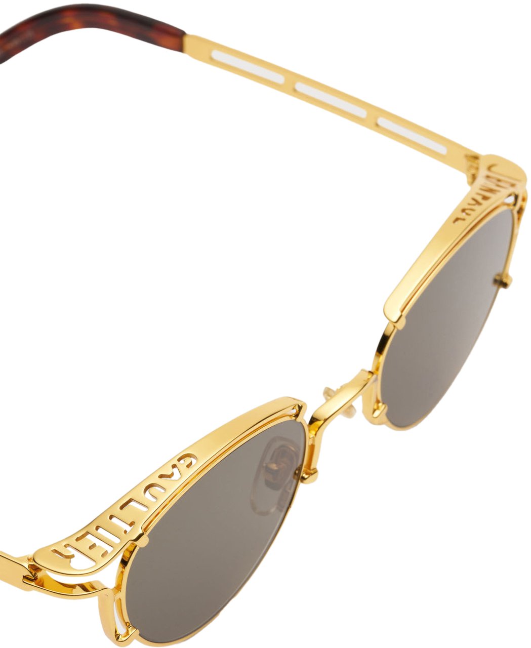 Jean Paul Gaultier Lunettes Ressort Sunglasses Gold Divers
