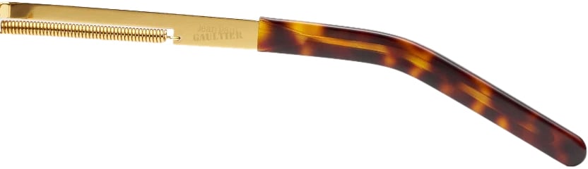 Jean Paul Gaultier Lunettes Ressort Gold Divers