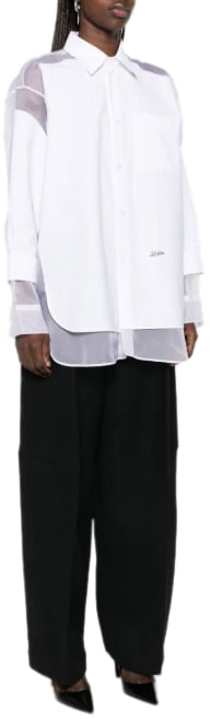 Jean Paul Gaultier Petit Grand Light Nylon Shirt White Wit