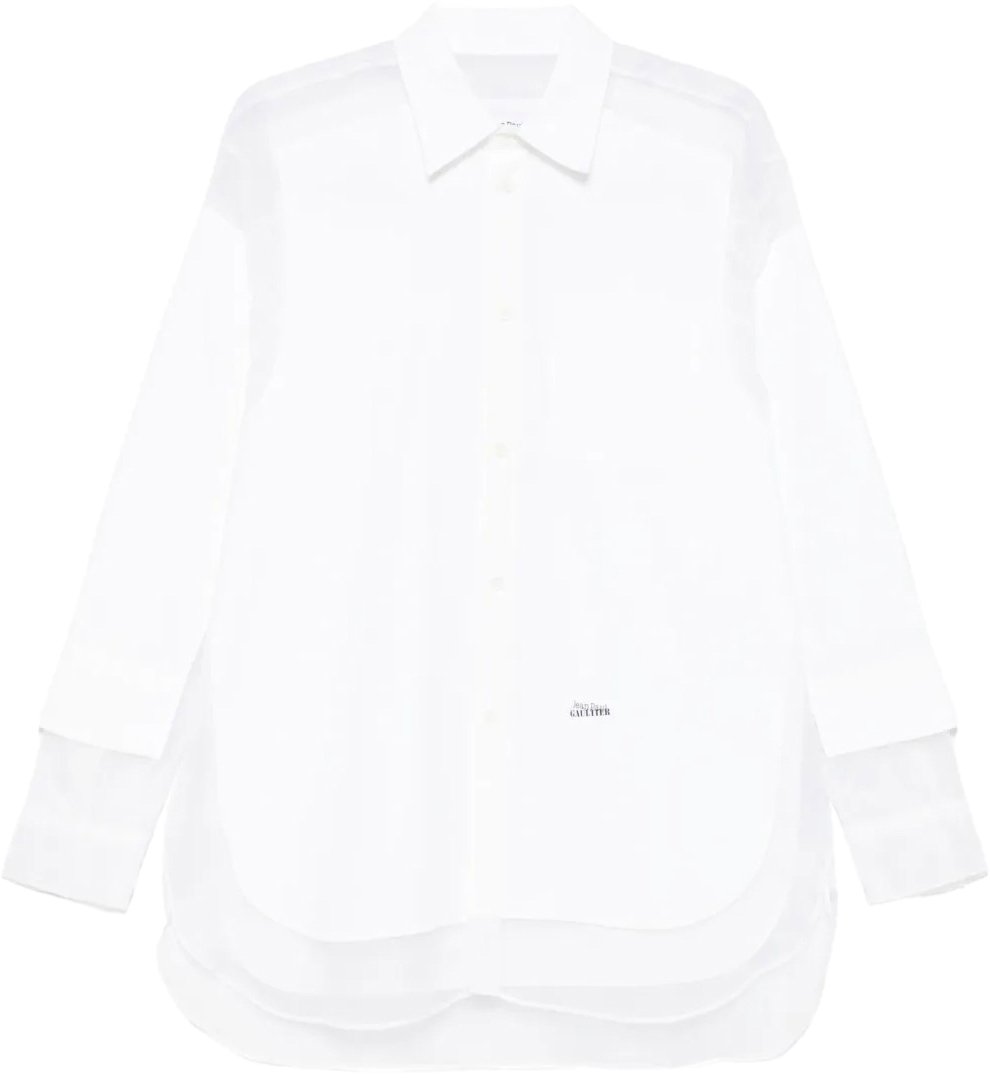 Jean Paul Gaultier Petit Grand Light Nylon Shirt White Wit