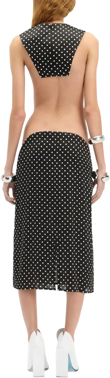 Jean Paul Gaultier Polka Dots Skirt Woman Black/white Wit