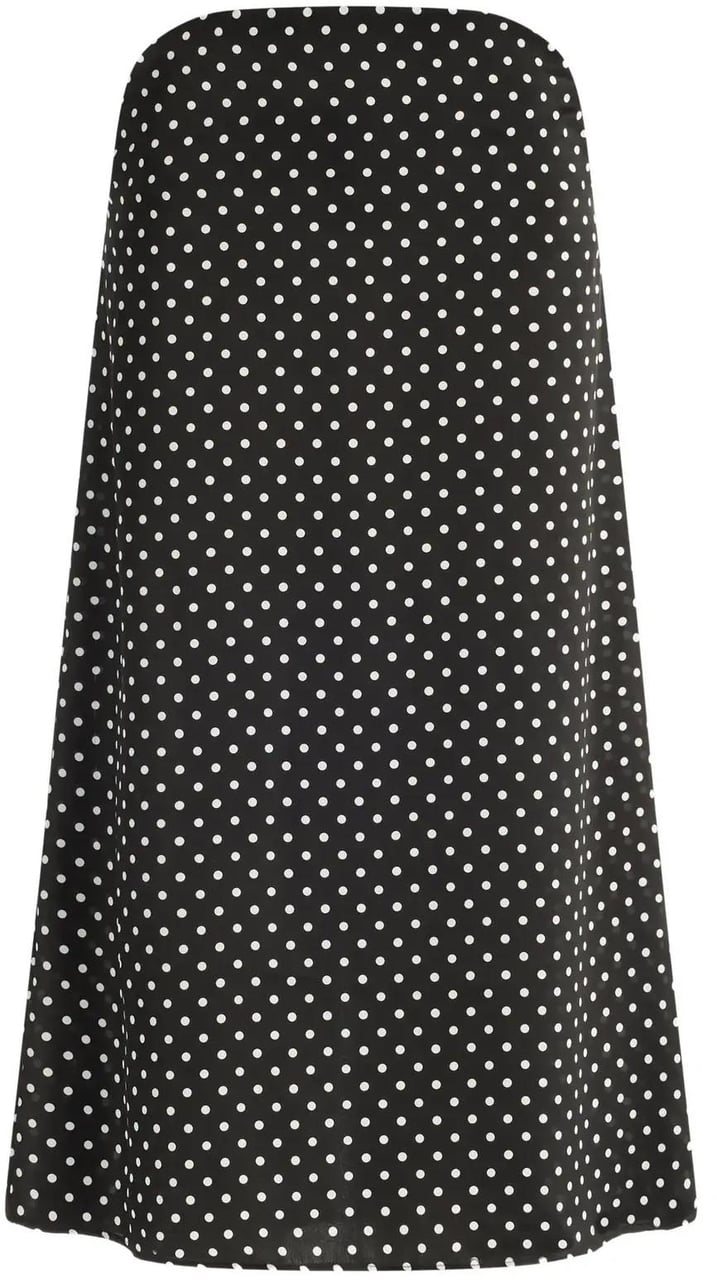Jean Paul Gaultier Polka Dots Skirt Woman Black/white Wit