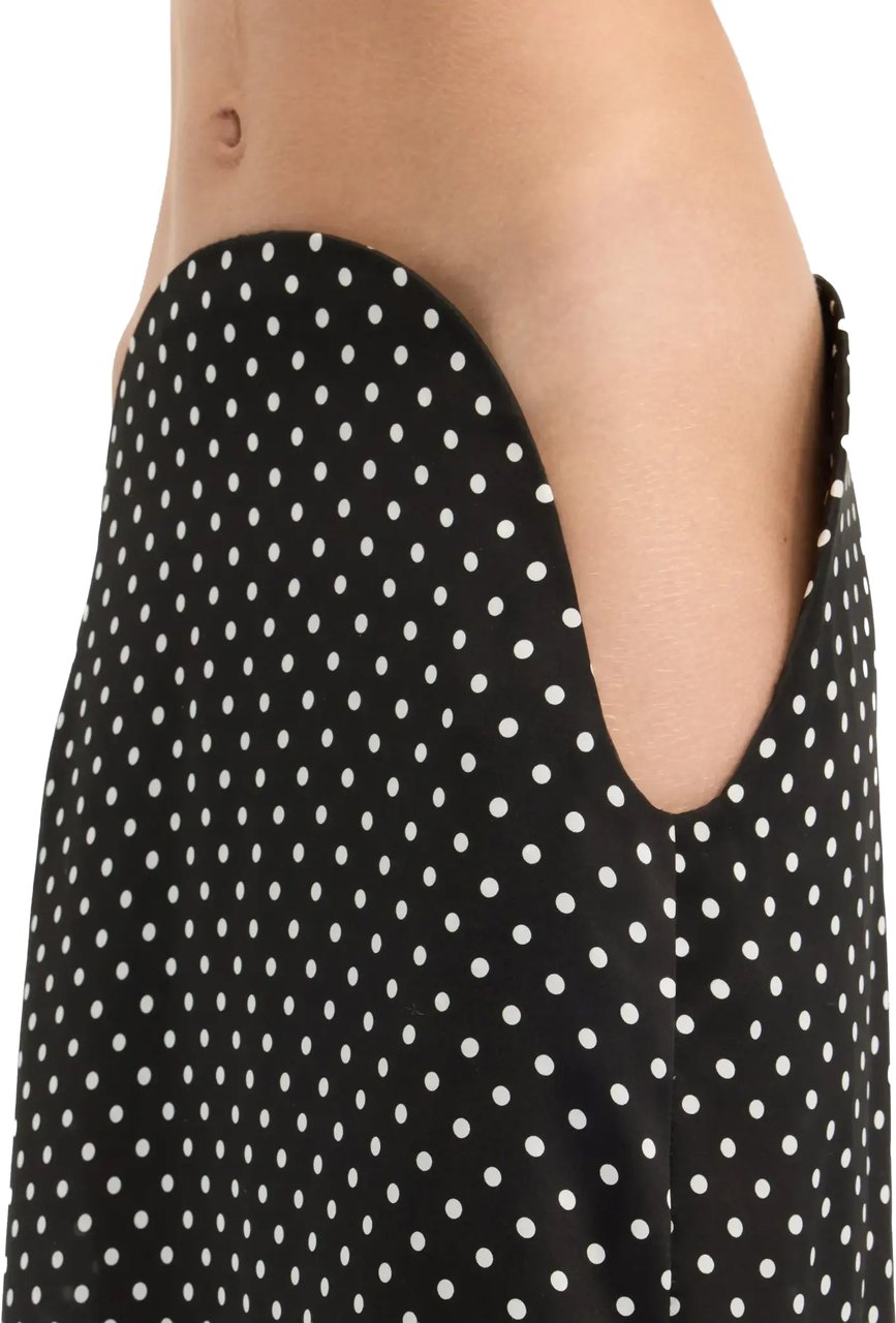 Jean Paul Gaultier Polka Dots Skirt Woman Black/white Wit