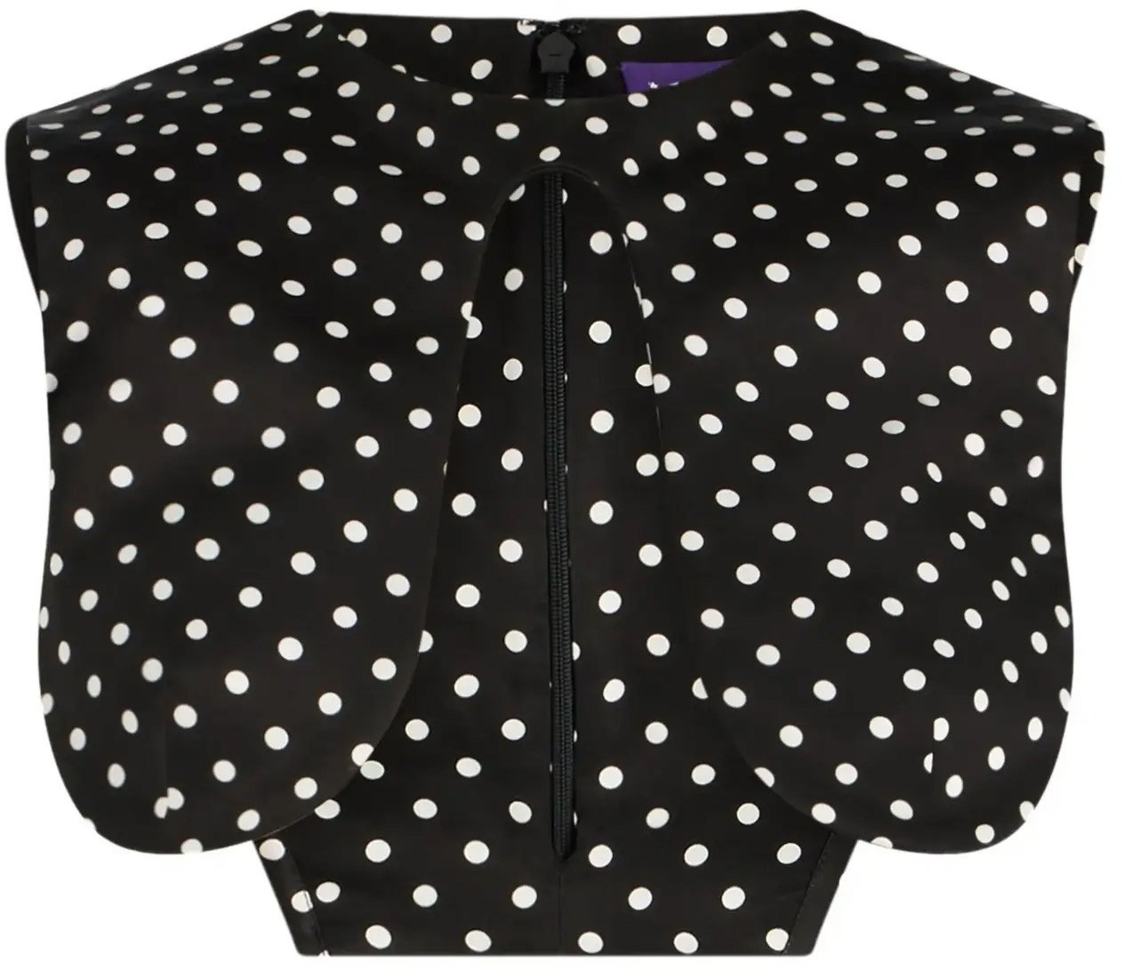 Jean Paul Gaultier Polka Dots Wired Top Black/white Wit