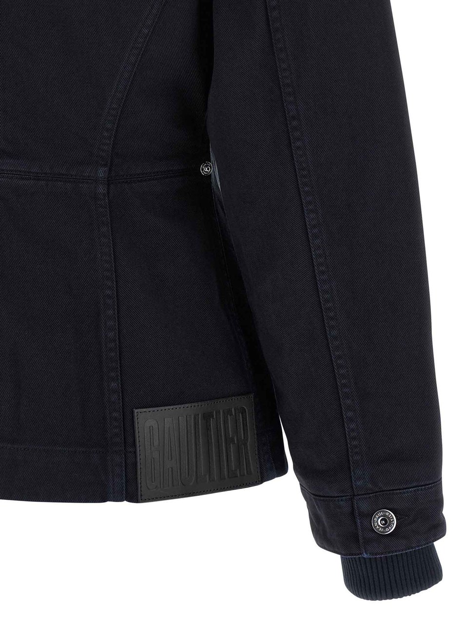 Jean Paul Gaultier Blue Cotton Denim Jacket Blauw