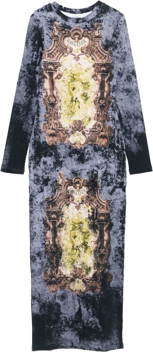 Jean Paul Gaultier Dresses Blackbluegreen Zwart