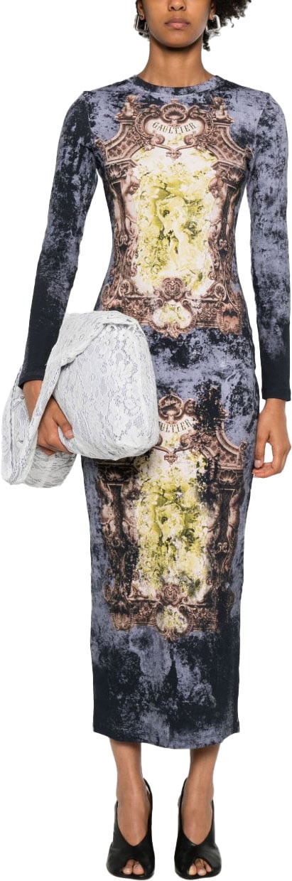 Jean Paul Gaultier Dresses Blackbluegreen Zwart