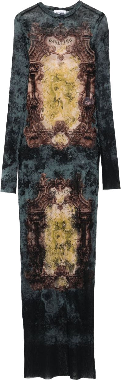 Jean Paul Gaultier Dresses Blackbluegreen Zwart