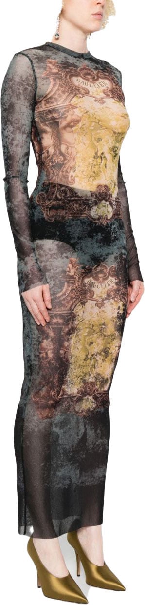 Jean Paul Gaultier Dresses Blackbluegreen Zwart